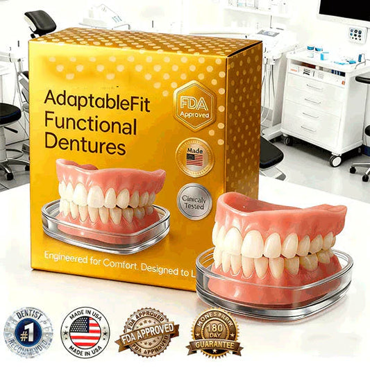 🌎Ends Today: 70% OFF! ⏰ Medical Full Denture with Strong Suctiond