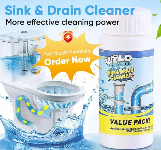 Sink & Drain Cleaner -  High-density foam made of extracts and disintegrating enzymes.